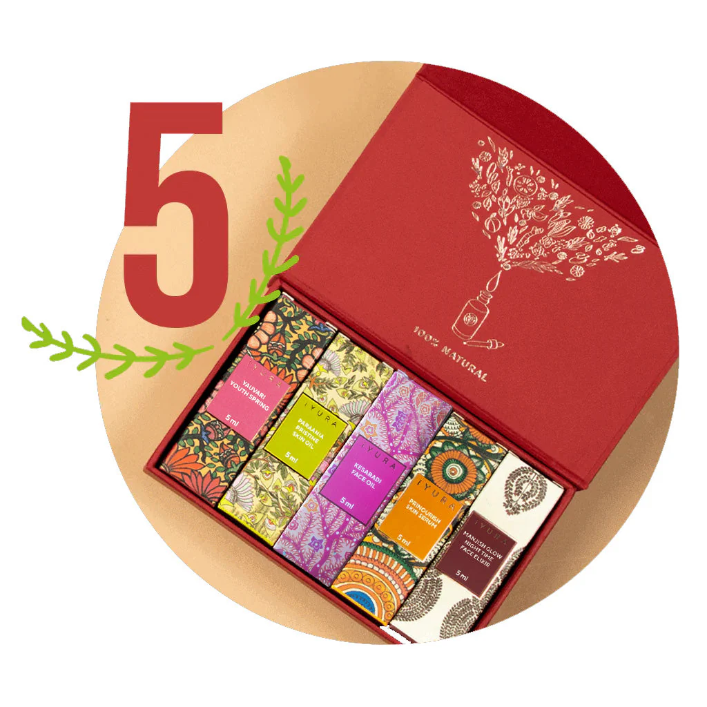 The Real Face of Beauty – 5 Ayurvedic Face Oil Minis - Image 4